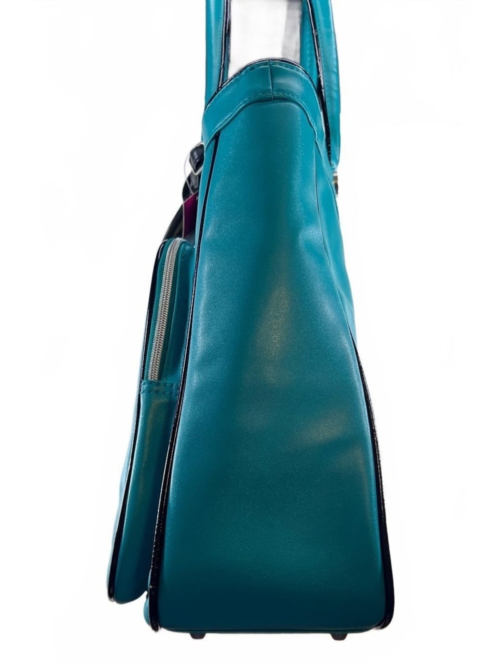 NWT Vintage Y2K Betseyville Betsey Johnson Teal Air Travel Tote Bag - Picture 6 of 9